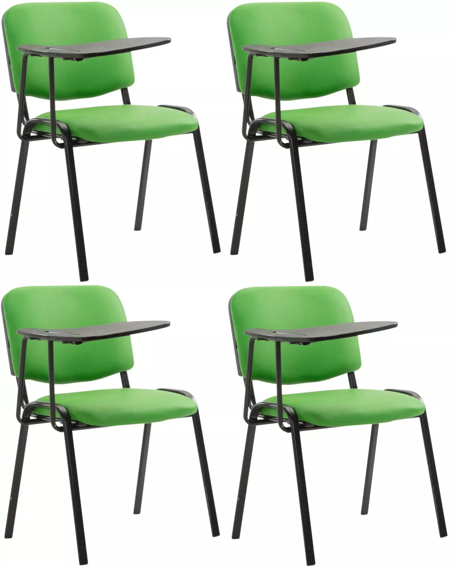 CLP 4er Set Stühle Ken Mit Klapptisch Kunstleder Orange 7 CLP 4er Set Stühle Ken Mit Klapptisch Kunstleder Orange – Bild 5