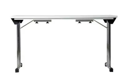 PROREGAL Klapptisch Lizard | T-Fuß-Gestell-Rund | HxBxT 75x140x70 Cm | Chrom-Grau 9 PROREGAL Klapptisch Lizard | T-Fuß-Gestell-Rund | HxBxT 75x140x70 Cm | Chrom-Grau – Bild 7