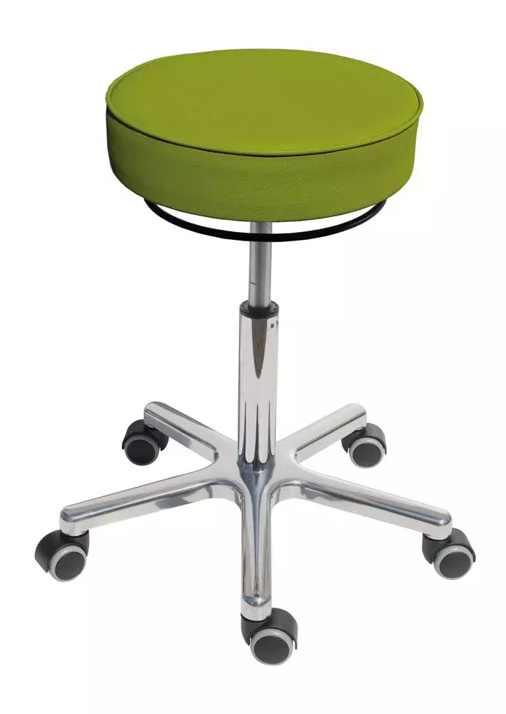 PROREGAL Klassischer Hocker Charlotte Mit Bodengleitern | Kunstlederpolsterung In Schwarz 9 PROREGAL Klassischer Hocker Charlotte Mit Bodengleitern | Kunstlederpolsterung In Schwarz – Bild 7