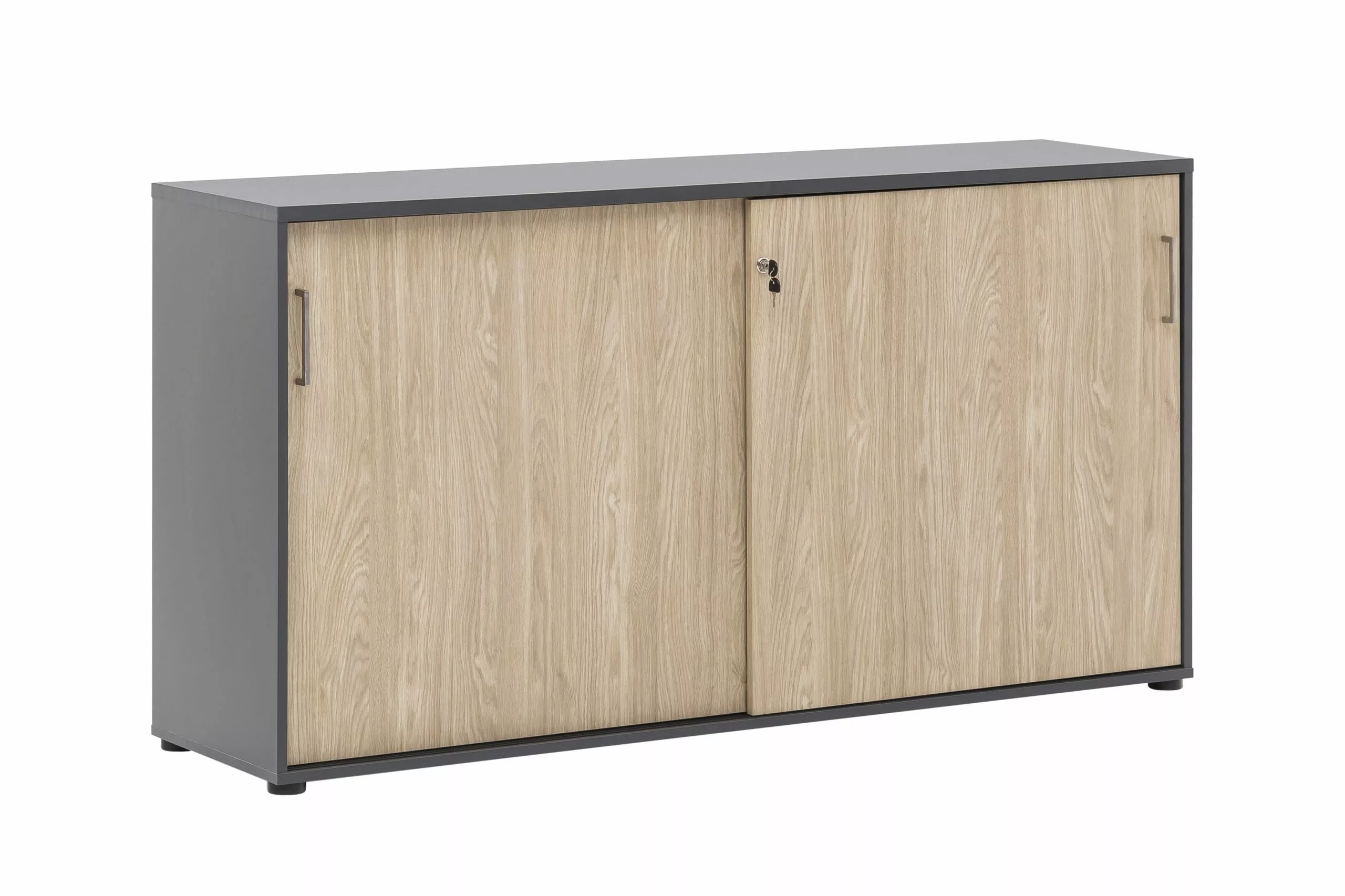 Null Möbelpartner Schiebetürenschrank Hippo | Small | HxBxT 84x160x40 Cm |Eiche Von PROREGAL 9 Null Möbelpartner Schiebetürenschrank Hippo | Small | HxBxT 84x160x40 Cm |Eiche Von PROREGAL – Bild 7
