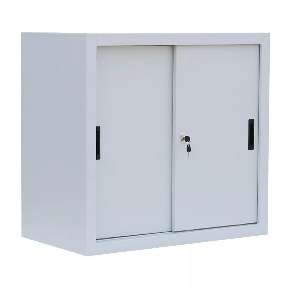 Lullmann Schiebetürenschrank Schiebetüren Büro Aktenschrank Sideboard Aus Stahl Weiß 750 X 800 X 450 Mm (H X B X T) 550087 5 Lullmann Schiebetürenschrank Schiebetüren Büro Aktenschrank Sideboard Aus Stahl Weiß 750 X 800 X 450 Mm (H X B X T) 550087 – Bild 3