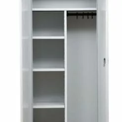 PROREGAL Garderobenspind Seal | HxBxT 180x80x38 Cm | Grau