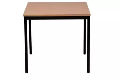 PROREGAL Bürotisch Wolf | Quadratisch | HxBxT 75x60x60 Cm | Schwarz-Buche 4 PROREGAL Bürotisch Wolf | Quadratisch | HxBxT 75x60x60 Cm | Schwarz-Buche – Bild 2