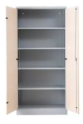 PROREGAL Aktenschrank Beetle | HxBxT 195x92x42 Cm | Silber-Ahorn 9 PROREGAL Aktenschrank Beetle | HxBxT 195x92x42 Cm | Silber-Ahorn – Bild 7