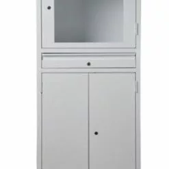 PROREGAL Industrie-PC-Schrank Bear | HxBxT 170x68x60 Cm | Weiß