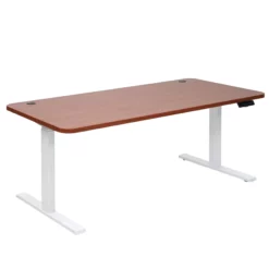 Null Schreibtisch HWC-D40, Computertisch, Elektrisch Höhenverstellbar 160x80cm 53kg ~ Kirsch-Dekor, Weiß -Vidaxl Verkäufe a74b7036 993b 4fd6 b30a 04b60d231e63 1