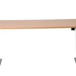 PROREGAL Elektrisch Höhenverstellbarer Schreibtisch Zebra | HxBxT 70-116x140x80 Cm | Silber-Weiß -Vidaxl Verkäufe a7a4befd eba1 4d80 83a5 495bf0f0272d