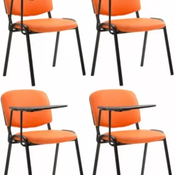 CLP 4er Set Stühle Ken C Kunstleder Orange -Vidaxl Verkäufe abec0142 e285 41a4 ba00 1c56e08df32a 1 scaled