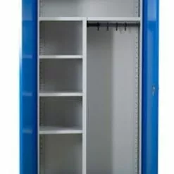 PROREGAL Garderobenspind Seal | HxBxT 195x92x42 Cm | Grau-Blau -Vidaxl Verkäufe aec123bc 7302 4447 b636 c61b26f4161f 1