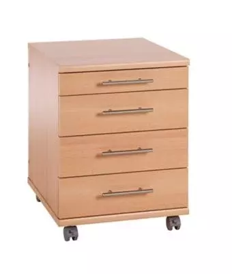 Null Möbelpartner Rollcontainer Eagle | HxBxT 57x42x50 Cm (Höhe Mit Rollen) | Buche Von PROREGAL 5 Null Möbelpartner Rollcontainer Eagle | HxBxT 57x42x50 Cm (Höhe Mit Rollen) | Buche Von PROREGAL – Bild 3