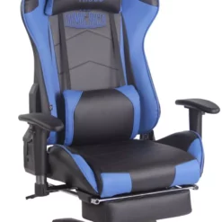 CLP Bürostuhl Boavista Stoff Mit Fußablage Schwarz/blau -Vidaxl Verkäufe b39d5915 c466 42a5 9663 4a1a7d69bba5