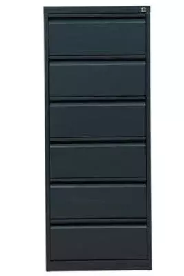 PROREGAL Karteischrank Mare| 6 Schubladen | HxBxT 132x53x62 Cm | Grau 6 PROREGAL Karteischrank Mare| 6 Schubladen | HxBxT 132x53x62 Cm | Grau – Bild 4