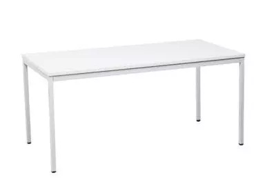 PROREGAL Bürotisch Wolf | Rechteckig | HxBxT 75x140x70 Cm | Weiß 4 PROREGAL Bürotisch Wolf | Rechteckig | HxBxT 75x140x70 Cm | Weiß – Bild 2