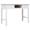VidaXL Schreibtisch Weiß 108x45x76 Cm Massivholz Paulownia -Vidaxl Verkäufe ba66fc03 cb90 4c7e 9938 4ce0325dc9f4