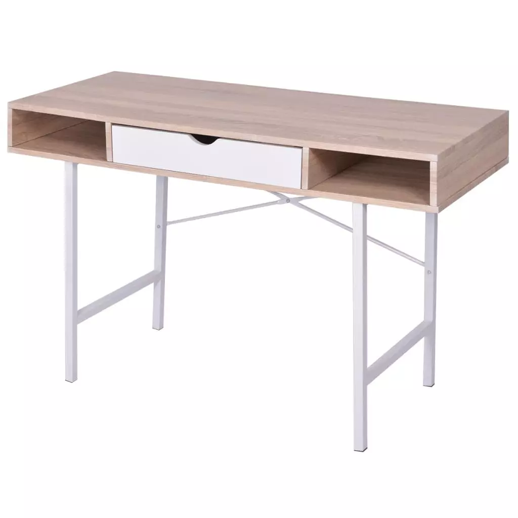 VidaXL Schreibtisch Mit 1 Schublade Und 1 Schrank Massivholz 7 VidaXL Schreibtisch Mit 1 Schublade Und 1 Schrank Massivholz – Bild 5