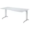 Lullmann Freiformtisch Berlin - 720 X 1800 X 1000/800 Mm - C-Fuß Design - Weißaluminium/lichtgrau 110150 -Vidaxl Verkäufe bb3841d8 7992 43e8 b2ff 1775574411ec 4