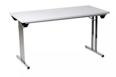 PROREGAL Klapptisch Lizard | T-Fuß-Gestell-Rund | HxBxT 75x120x80 Cm | Chrom-Grau 8 PROREGAL Klapptisch Lizard | T-Fuß-Gestell-Rund | HxBxT 75x120x80 Cm | Chrom-Grau – Bild 6