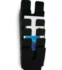 Durable Wandprospekthalter, HxBxT 745x247x100mm, F. 6xDIN A4hoch, Ablage(n) Schwarz