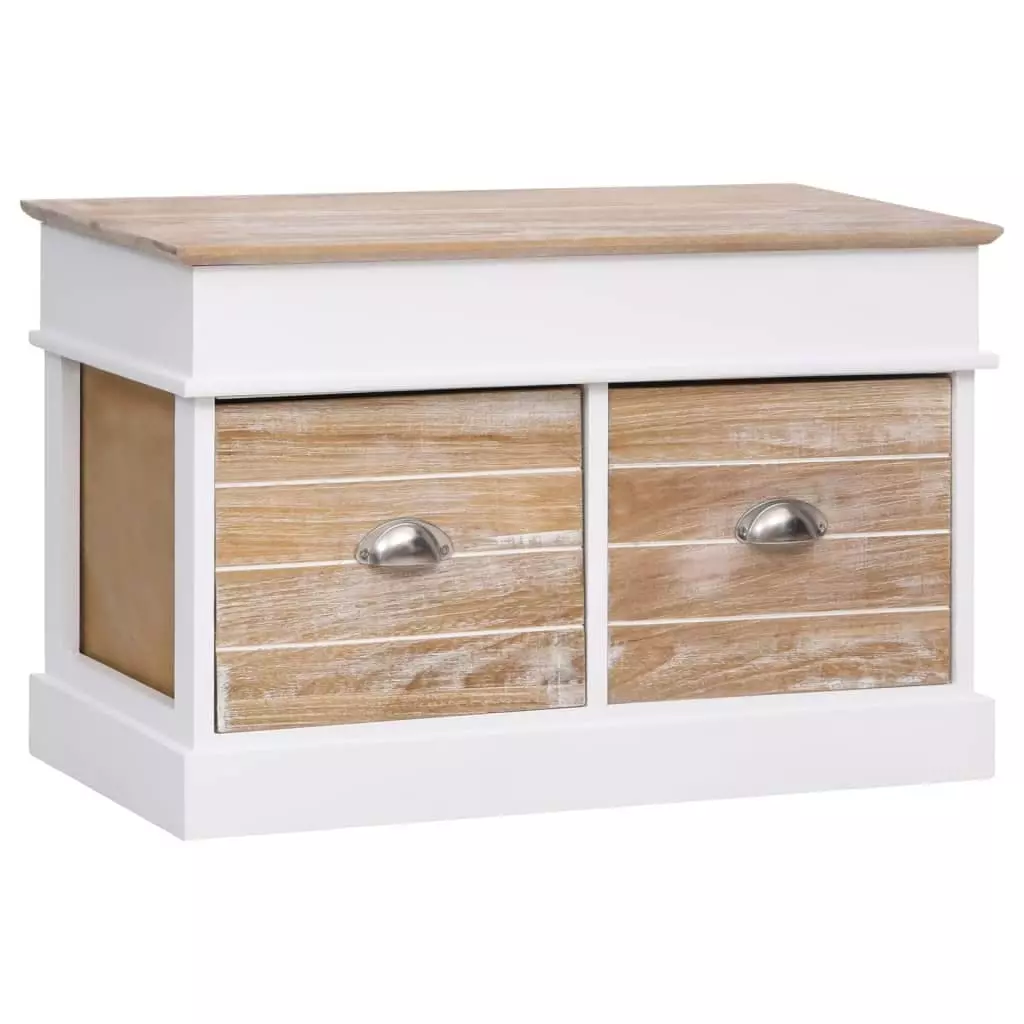 VidaXL Flurbank Grau 115x30x40 Cm Holz 7 VidaXL Flurbank Grau 115x30x40 Cm Holz – Bild 5