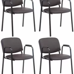 CLP 4er Set Besucherstühle Ken PRO Kunstleder Schwarz -Vidaxl Verkäufe c306e66d d6f0 4c77 a2da 5addaabd9393 2 scaled