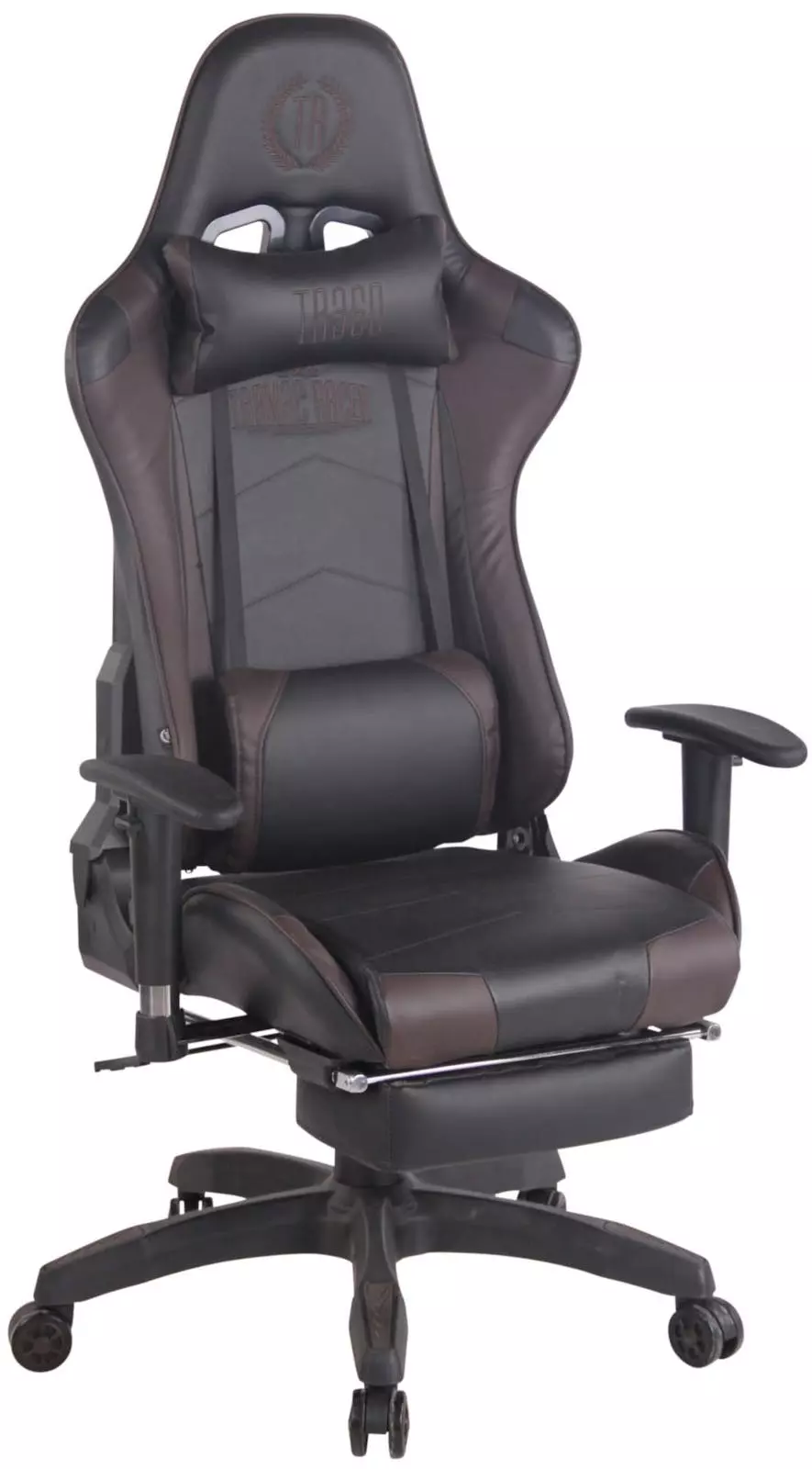 CLP Racing Bürostuhl Turbo Stoff Mit Fußablage Schwarz/grün 7 CLP Racing Bürostuhl Turbo Stoff Mit Fußablage Schwarz/grün – Bild 5