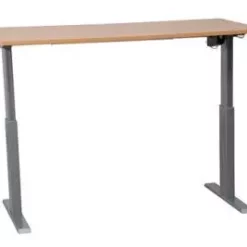 PROREGAL Elektrisch Höhenverstellbarer Schreibtisch Zebra | HxBxT 70-116x140x80 Cm | Silber-Buche -Vidaxl Verkäufe c3492b30 f6d1 43d3 802e f5a70d2df6ca