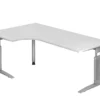 Lullmann Freiformtisch Canberra - 650-850 X 2000 X 1200/800 Mm - C-Fuß Design - Weißaluminium/weiß -Vidaxl Verkäufe c4566bac cf59 4c58 9a37 c15aba066356 5