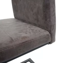 Null 2er-Set Konferenzstuhl HWC-F27, Freischwinger Besucherstuhl, Kunstleder ~ Wildleder-Optik Braun, Gestell Schwarz -Vidaxl Verkäufe c55c4bd9 9920 4e42 86b2 2934f1096f15