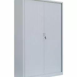 Lullmann Querrollladenschrank "Gigant" Stahl Büro Aktenschrank Rolladenschrank (HxBxT) 1950 X 1200 X 460 Mm Lichtgrau 555160