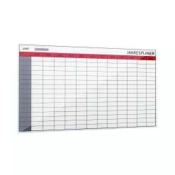 Bi-Office Glas Jahresplaner 78x48cm