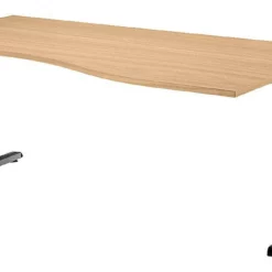 Lullmann Freiformtisch Canberra - 650-850 X 2000 X 1200/800 Mm - C-Fuß Design - Weißaluminium/ahorn -Vidaxl Verkäufe c739bcf2 f078 40cf 914b 605e2306b35d 4