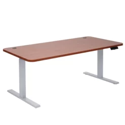 Null Schreibtisch HWC-D40, Computertisch, Elektrisch Höhenverstellbar 160x80cm 53kg ~ Weiß, Grau -Vidaxl Verkäufe c7546ffb 9ff7 447b 8994 735368cd7773 2