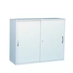 Lullmann Holz-Schiebetürenschrank ECO Sideboard Abschließbar Lichtgrau 730 X 1204 X 400 Mm 391400