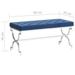 VidaXL Bank 99 Cm Blau Samt Und Edelstahl 14 VidaXL Bank 99 Cm Blau Samt Und Edelstahl -Vidaxl Verkäufe d079e95b 2be8 4d73 abdd e4c275faae38