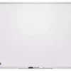 Franken Whiteboard, HxB 800x1200mm, Magnethaftend, Tafel Weiß, Ablageschale, Rahmen Alu, Silber