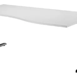 Lullmann Freiformtisch Canberra - 650-850 X 2000 X 1200/800 Mm - C-Fuß Design - Weißaluminium/ahorn -Vidaxl Verkäufe d95c2ca3 7f9d 4656 8f82 87368a0ad5d4 4