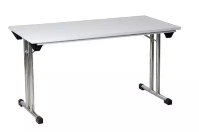 PROREGAL Klapptisch Lizard | T-Fuß-Gestell-Rund | HxBxT 75x140x70 Cm | Chrom-Grau 8 PROREGAL Klapptisch Lizard | T-Fuß-Gestell-Rund | HxBxT 75x140x70 Cm | Chrom-Grau – Bild 6