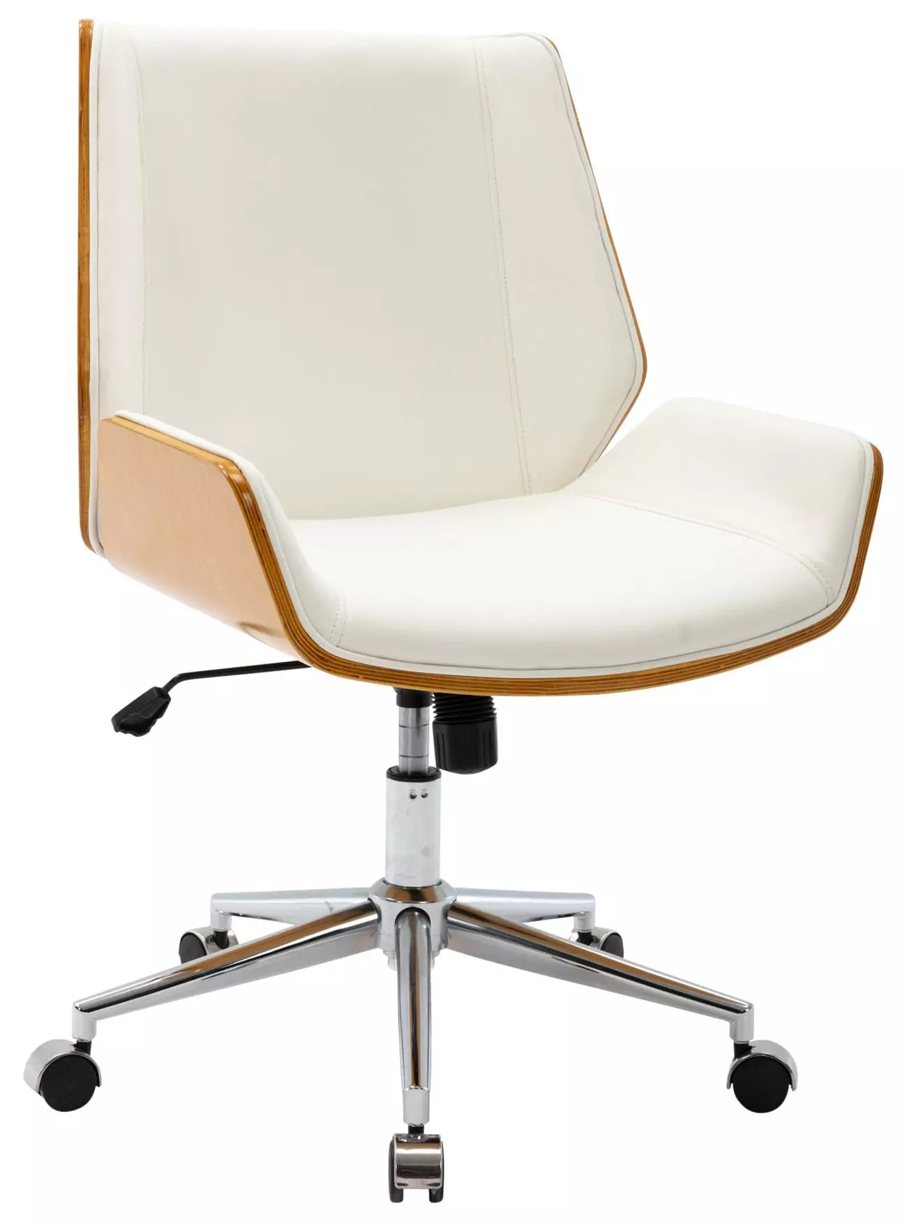 CLP Bürostuhl Zwolle Kunstleder Walnuss/braun 7 CLP Bürostuhl Zwolle Kunstleder Walnuss/braun – Bild 5