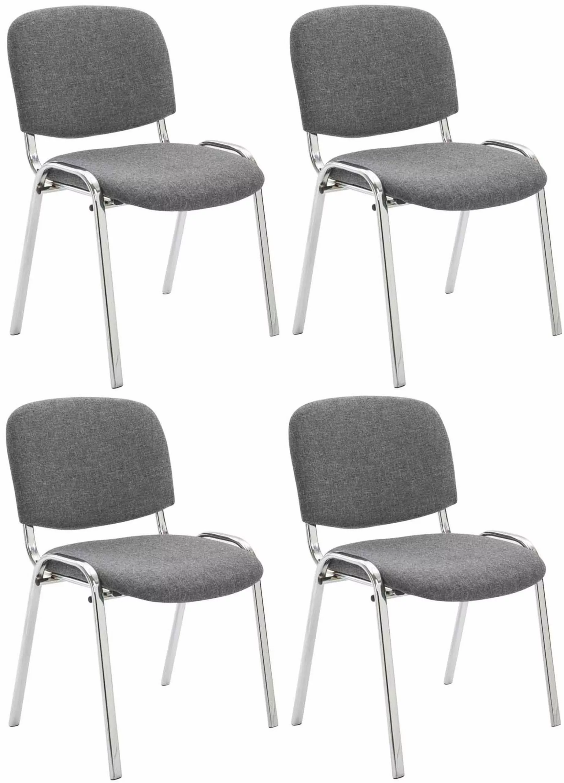 CLP 4er Set Stühle Ken C Stoff Creme 5 CLP 4er Set Stühle Ken C Stoff Creme – Bild 3