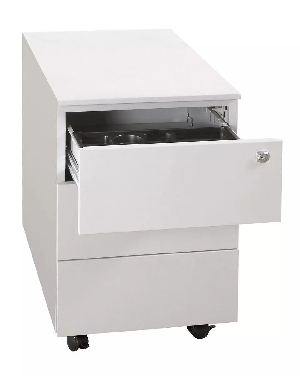 Lullmann Rollcontainer Schrank Bürocontainer 3 Schubladen Lichtgrau 55 X 40 X 59cm 505150 4 Lullmann Rollcontainer Schrank Bürocontainer 3 Schubladen Lichtgrau 55 X 40 X 59cm 505150 – Bild 2