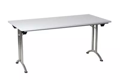 PROREGAL Klapptisch Lizard | C-Fuß-Gestell | HxBxT 75x160x80 Cm | Chrom-Grau 8 PROREGAL Klapptisch Lizard | C-Fuß-Gestell | HxBxT 75x160x80 Cm | Chrom-Grau – Bild 6