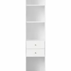 Null Möbelpartner Hochschrank Grizzly | HxBxT 195x40x40 Cm | Weiß Von PROREGAL