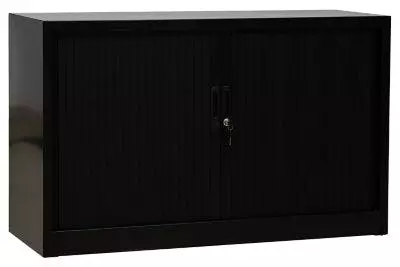 PROREGAL Rollladenschrank Weasel | 2 Ordernhöhen | HxBxT 75x120x46 Cm | Schwarz 8 PROREGAL Rollladenschrank Weasel | 2 Ordernhöhen | HxBxT 75x120x46 Cm | Schwarz – Bild 6