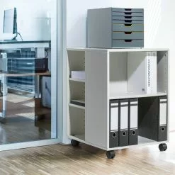 Durable Multifunktions-Wagen 74/59, 3-seitig Offen Mit 6 Regalböden (528 X 748 X 592 Mm), Weiß, 311302 -Vidaxl Verkäufe ede27bef b10f 403b bde9 59a389cca020 1