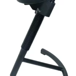 PROREGAL Stehhilfe Columbus Mit Sicherheitsgasfeder | PU-Sitz Schwarz | Gestellfarbe: Schwarz