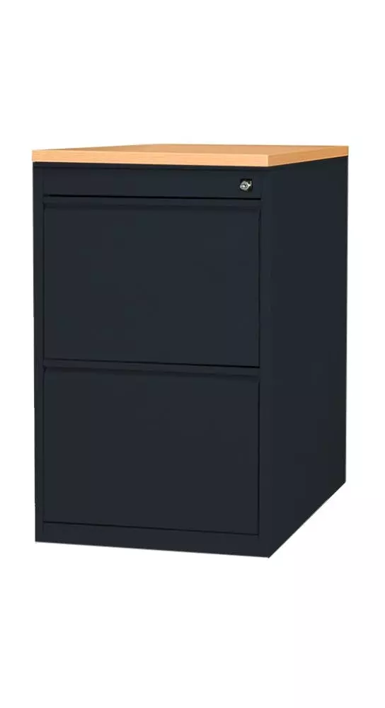 Lullmann Büro Standcontainer Bürocontainer Mit 4 Schubladen 75x46x79cm Schwarz/Buche 509501 4 Lullmann Büro Standcontainer Bürocontainer Mit 4 Schubladen 75x46x79cm Schwarz/Buche 509501 – Bild 2