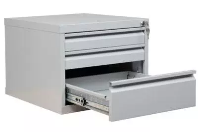 PROREGAL Unterbaucontainer Sparrow | 3 Schubladen | HxBxT 38x46x55 Cm | Grau 9 PROREGAL Unterbaucontainer Sparrow | 3 Schubladen | HxBxT 38x46x55 Cm | Grau – Bild 7