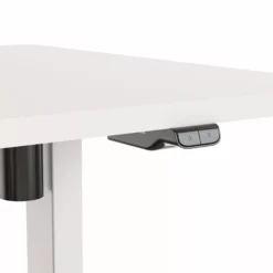 SIGMA Elektrisch Höhenverstellbarer Schreibtisch, P2-Grade Spanplatte/Metall/Kunststoff, 160x80x73.5-121 Cm, 2-Gang-Motor, Abgerundete Ecken, Weiß -Vidaxl Verkäufe f2c399d4 f4d6 488f ba16 3312ff0574e5 scaled