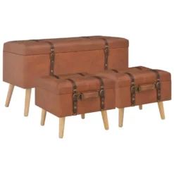 VidaXL Ottoman Mit Stauraum 87,5 Cm Weinrot Kunstleder -Vidaxl Verkäufe f3c06838 4ebd 4230 84f9 7323b220c8be 3