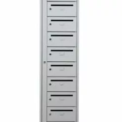 PROREGAL Postverteilerschrank Crane | HxBxT 180x40x50 Cm | Grau